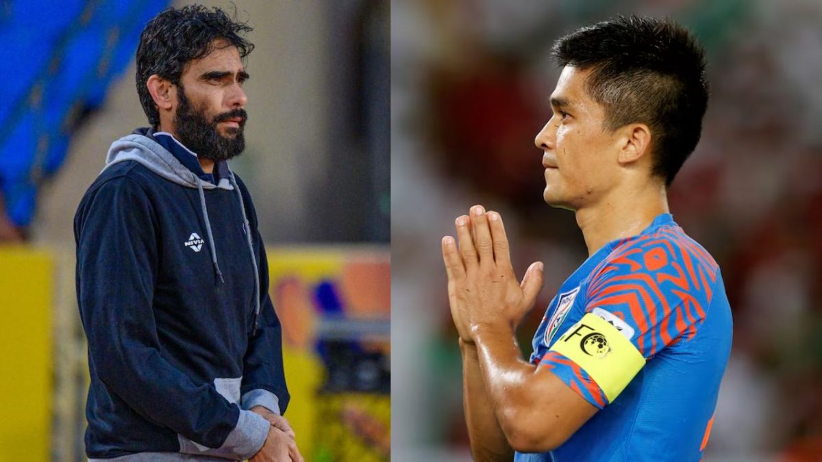 India head coach Khalid Jamil reveals why Sunil Chhetri is not in the reckoning for CAFA Nations Cup. Image: ISL/Reuters India head coach Khalid Jamil reveals why Sunil Chhetri is not in the reckoning for CAFA Nations Cup. Image: ISL/Reuters