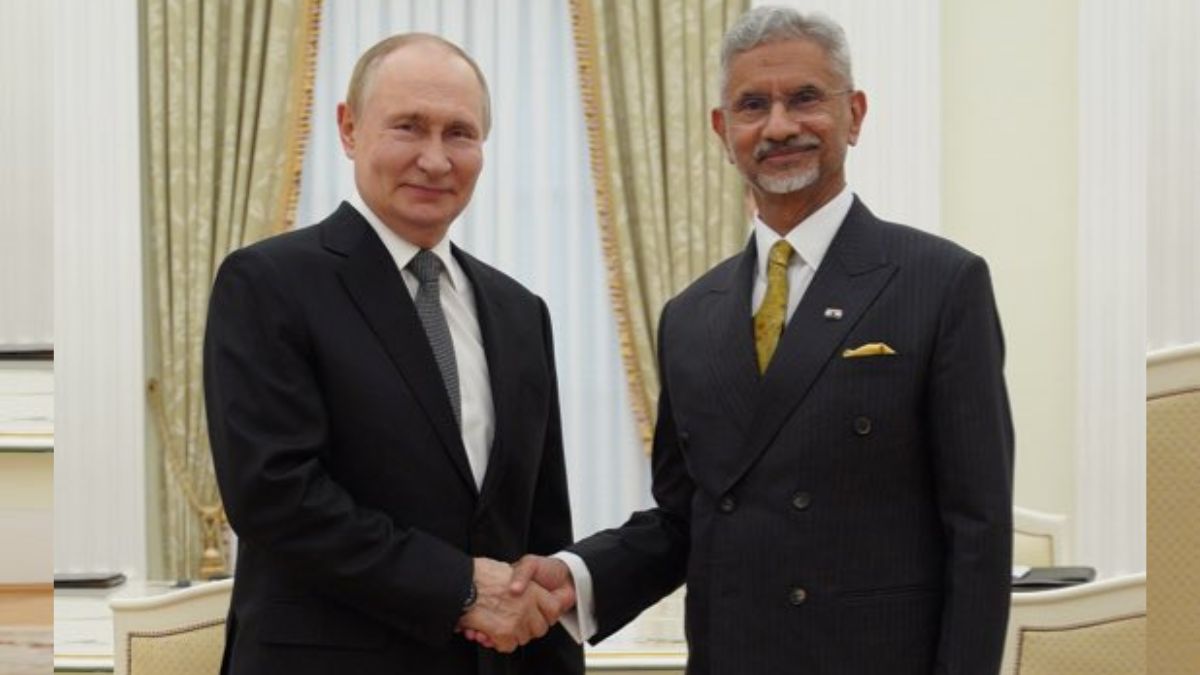 Indian External Affairs Minister S Jaishankar met with Russian President Vladimir Putin during his trip to Moscow. X.com/@DrSJaishankar Indian External Affairs Minister S Jaishankar met with Russian President Vladimir Putin during his trip to Moscow. X.com/@DrSJaishankar