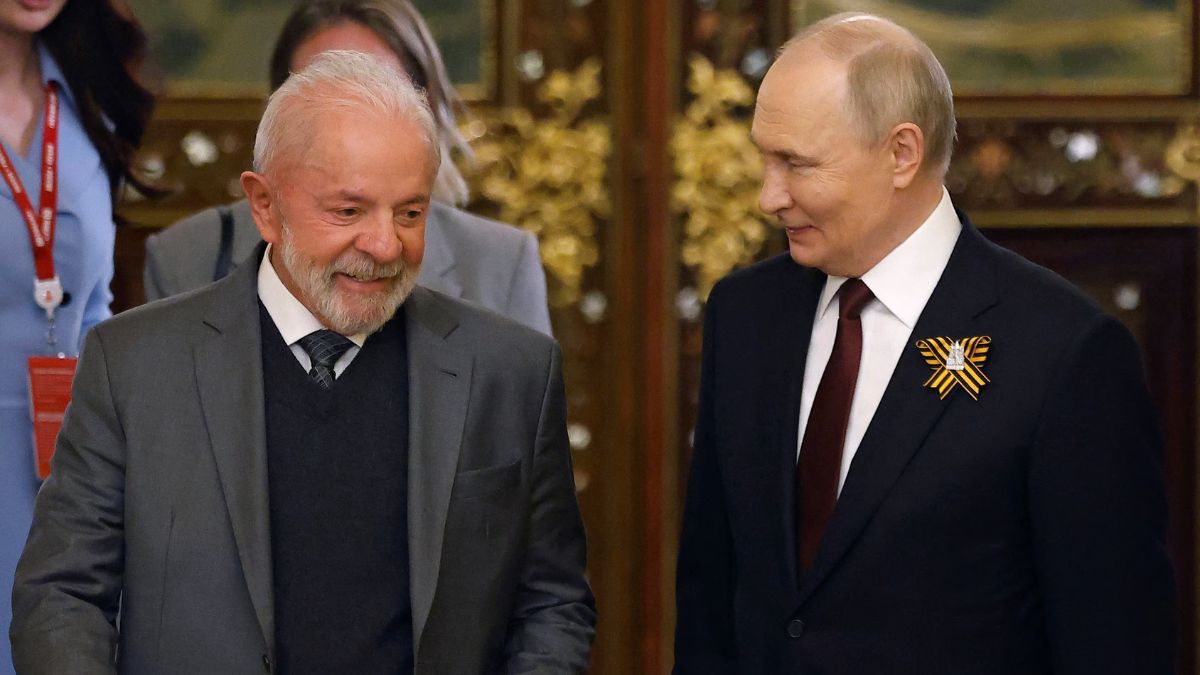 Russian President Vladimir Putin attends a meeting with Brazilian President Luiz Inacio Lula da Silva at the Kremlin in Moscow, Russia, May 9, 2025. REUTERS Russian President Vladimir Putin attends a meeting with Brazilian President Luiz Inacio Lula da Silva at the Kremlin in Moscow, Russia, May 9, 2025. REUTERS