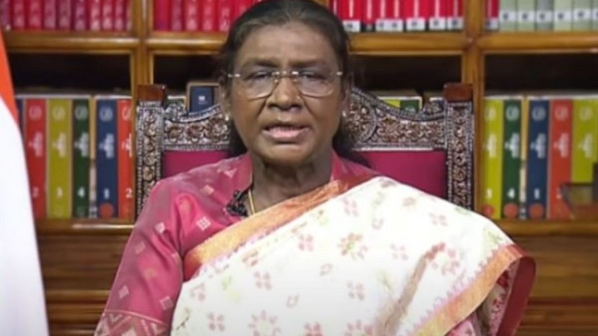 Indian President Droupadi Murmu delivered the ceremonial Independence Day eve address on Thursday. File image Indian President Droupadi Murmu delivered the ceremonial Independence Day eve address on Thursday. File image