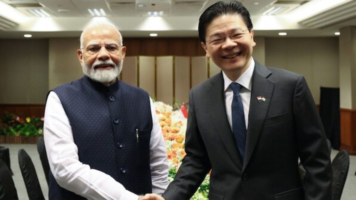 Prime Minister Narendra Modi and Singapore PM Lawrence Wong. File image-X/@narendramodi. Prime Minister Narendra Modi and Singapore PM Lawrence Wong. File image-X/@narendramodi.