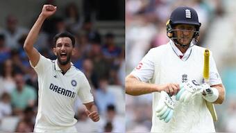 Prasidh Krishna and Joe Root were involved in a heated back-and-forth on Day 2 of the Oval Test. AFP