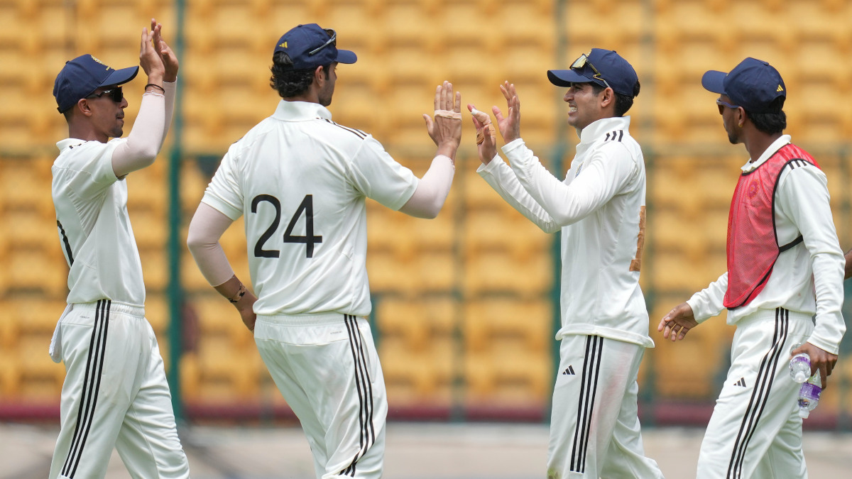 India Test captain Shubman Gill (second from right) has been named captain of the North Zone squad but his participation remains doubtful due to health issues. PTI India Test captain Shubman Gill (second from right) has been named captain of the North Zone squad but his participation remains doubtful due to health issues. PTI