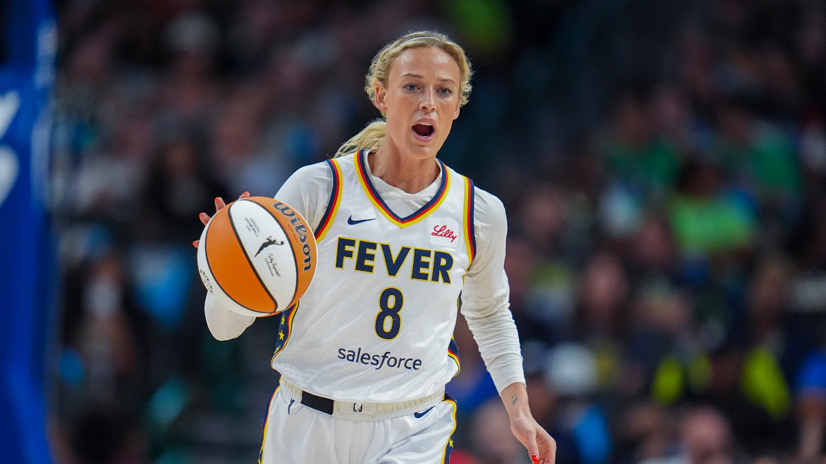 Indiana Fever's Sophie Cunningham became the latest player in the WNBA to be targeted by a sex toy thrown from the crowd. AP Indiana Fever's Sophie Cunningham became the latest player in the WNBA to be targeted by a sex toy thrown from the crowd. AP