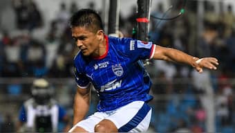 Sunil Chhetri is the biggest face of the Bengaluru FC football team. Image: Bengaluru FC on X