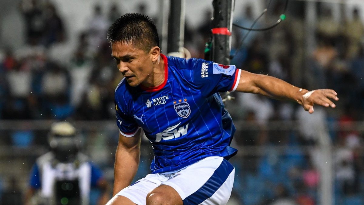Sunil Chhetri is the biggest face of the Bengaluru FC football team. Image: Bengaluru FC on X Sunil Chhetri is the biggest face of the Bengaluru FC football team. Image: Bengaluru FC on X