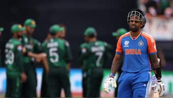 India T20I captain Suryakumar Yadav has yet to cross the 20-run mark against Pakistan in T20Is. Reuters