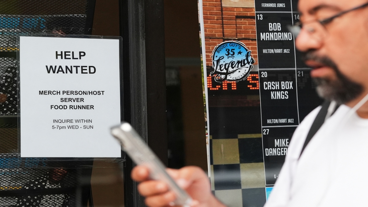 Help wanted sign is displayed at a live music and blues club in Chicago, Thursday, July 24, 2025. AP File Help wanted sign is displayed at a live music and blues club in Chicago, Thursday, July 24, 2025. AP File