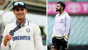 Shubman Gill and Virat Kohli in the frame. AP