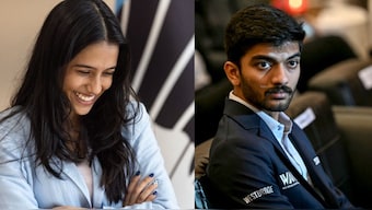 Gukesh lauds Divya Deshmukh for winning the FIDE Women's World Cup. FIDE/AFP