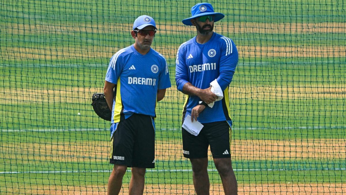 Former India assistant coach Abhishek Nayar standing alongside head coach Gautam Gambhir. AFP Former India assistant coach Abhishek Nayar standing alongside head coach Gautam Gambhir. AFP