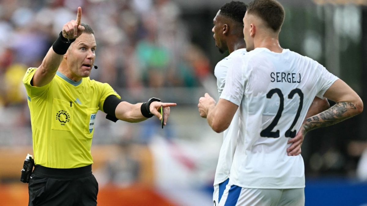 Referee gives a signal to Al Hilal players during a Club World Cup game. AFP Referee gives a signal to Al Hilal players during a Club World Cup game. AFP