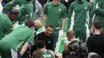 Boston Celtics head coach Joe Mazzulla. AP