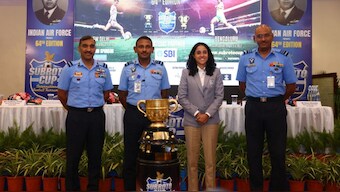 As the tournament is approaching the commencement date, a beaming curtain raiser event of the Subroto Cup was held at the Akash Officer's Mess in Delhi on August 12. Image: Special Arrangement