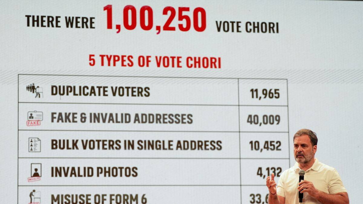 rahul gandhi vote theft