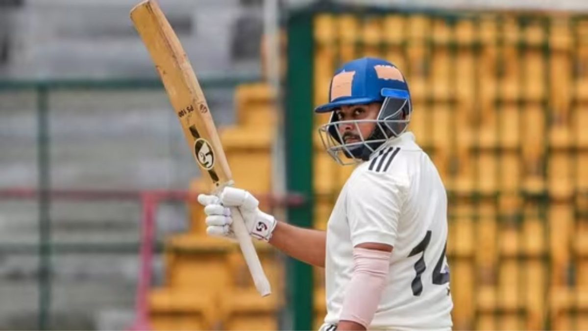 Prithvi Shaw smashed a century for Maharashtra. Image: PTI Prithvi Shaw smashed a century for Maharashtra. Image: PTI
