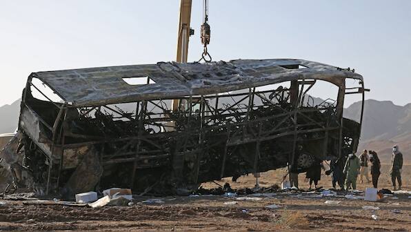 Afghanistan: 17 children among 76 dead as bus catches fire after collision with truck in Herat