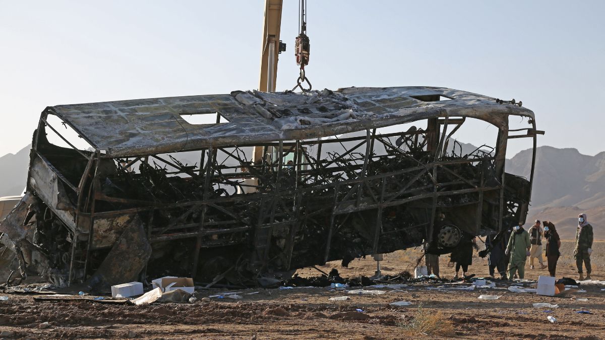 Afghanistan: 17 children among 76 dead as bus catches fire after collision with truck in Herat