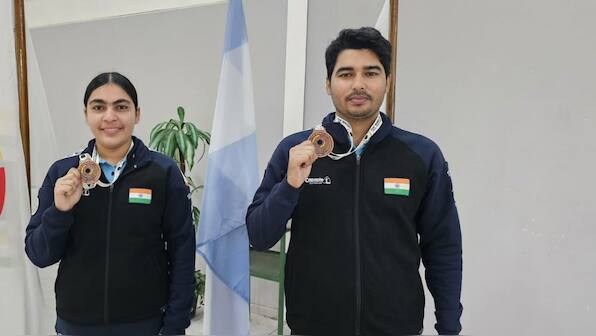 Indian pair of Saurabh-Suruchi wins 10m air pistol mixed team bronze in Asian C'ship