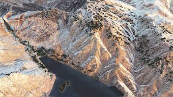 A view of the design plan for Trojena, an area in Saudi Arabia's planned megacity of Neom chosen to host the 2029 Asian Winter Games. File Photo/Neom/ AFP