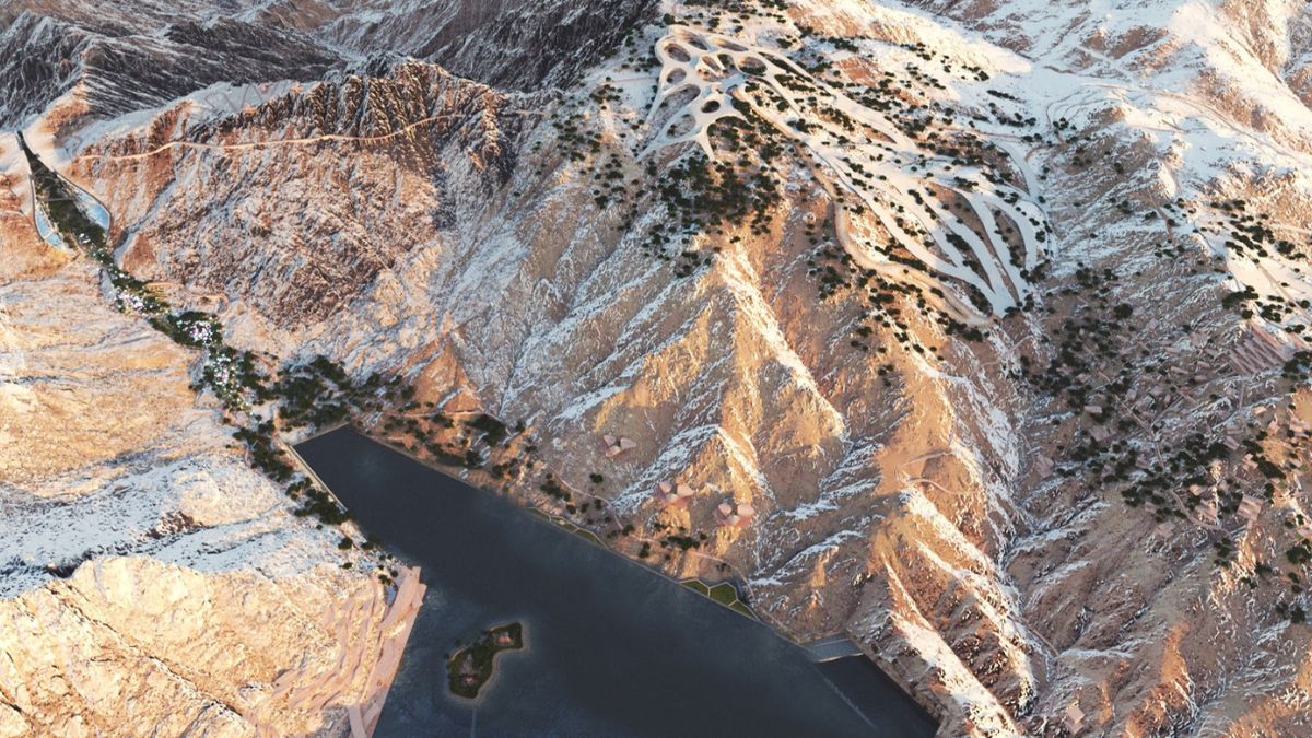 A view of the design plan for Trojena, an area in Saudi Arabia's planned megacity of Neom chosen to host the 2029 Asian Winter Games. File Photo/Neom/ AFP A view of the design plan for Trojena, an area in Saudi Arabia's planned megacity of Neom chosen to host the 2029 Asian Winter Games. File Photo/Neom/ AFP