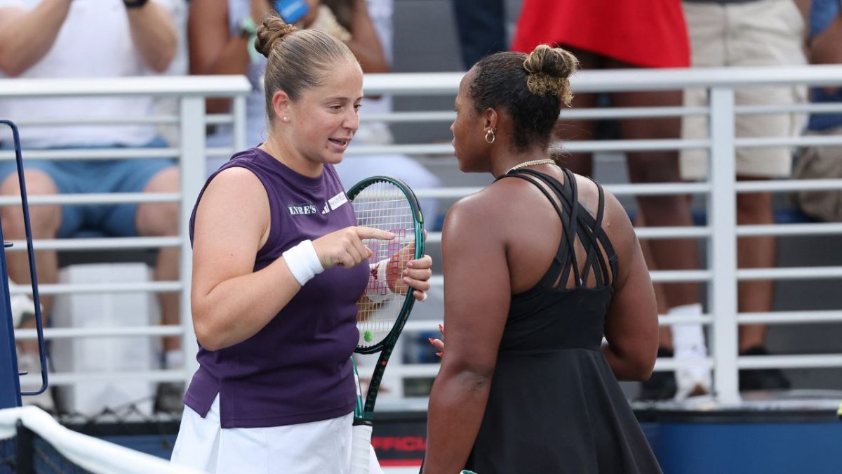 Jelena Ostapenko and Taylor Townsend engage in a tense argument during US Open 2025. Image: AFP Jelena Ostapenko and Taylor Townsend engage in a tense argument during US Open 2025. Image: AFP