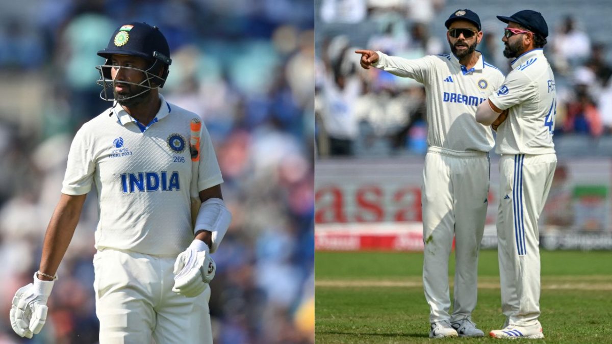 Cheteshwar Pujara, Virat Kohli, and Rohit Sharma retired from Test cricket. Image: AFP Cheteshwar Pujara, Virat Kohli, and Rohit Sharma retired from Test cricket. Image: AFP