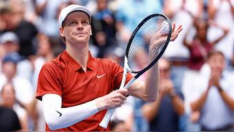 World No.1 Jannik Sinner in action during the US Open 2025. Image: AFP