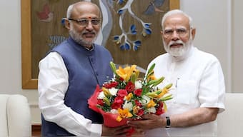 CP Radhakrishnan has won the vice presidential election. Image: X/@narendramodi
