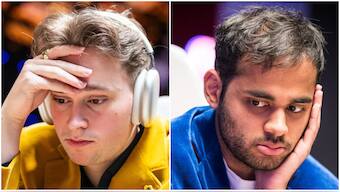 Grandmasters Vincent Keymer will play Jorden van Foreest and Arjun Erigaisi will play Vidit Gujrathi in Round 8. Image credit: Freestyle Chess