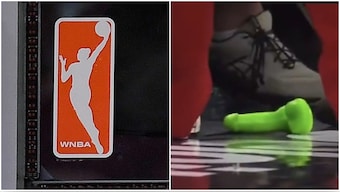 Three WNBA games had been disrupted due to sex toys being towards the court. Image: AP/X