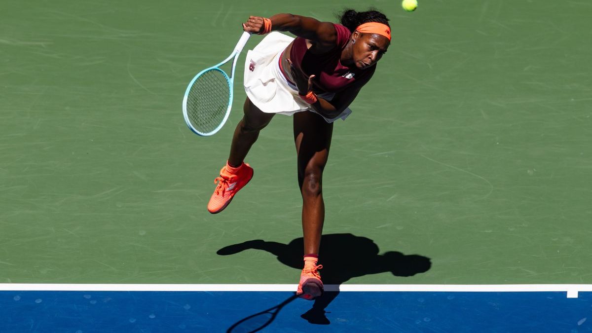 Coco Gauff in action during her singles match at US Open 2025. Image: Reuters Coco Gauff in action during her singles match at US Open 2025. Image: Reuters