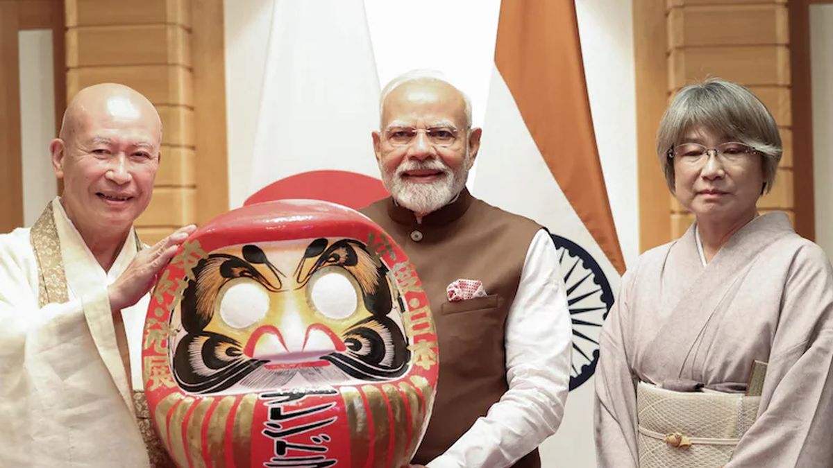 PM Modi honoured with Japan’s most famous souvenir. What is the Daruma doll?