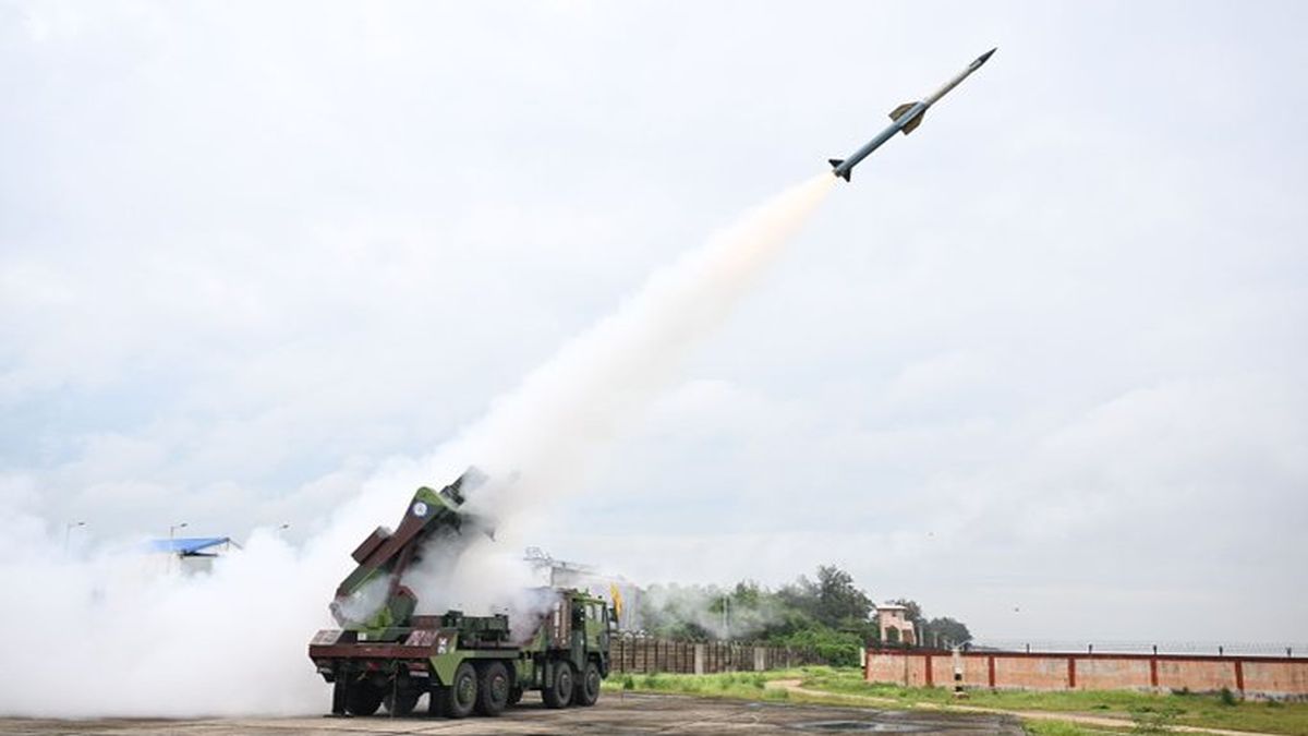 India test fires its very own Integrated Air Defence Weapon System from near Odisha on Saturday. Image Courtesy: @rajnathsingh/X India test fires its very own Integrated Air Defence Weapon System from near Odisha on Saturday. Image Courtesy: @rajnathsingh/X