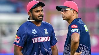 Rahul Dravid left RR just a year after rejoining the franchise as coach. Image: AFP 