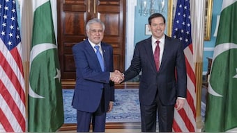 US Secretary of State Marco Rubio meets Pakistan’s Foreign Minister Ishaq Dar in Washington. (Photo: SecRubio/X)