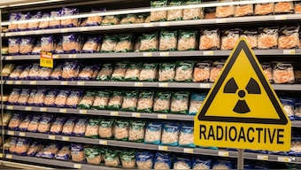 An artificial intelligence (AI)-produce representative image to show foodstuff contaminated by radioactive material. 