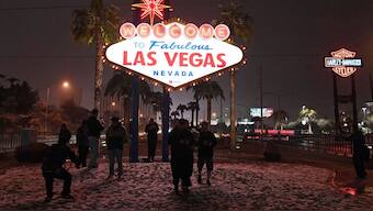 Las Vegas, the city known for lavish shows, endless buffets and around-the-clock gambling welcomed just under 3.1 million tourists in June, an 11 per cent drop compared to the same time in 2024. File image/ Reuters