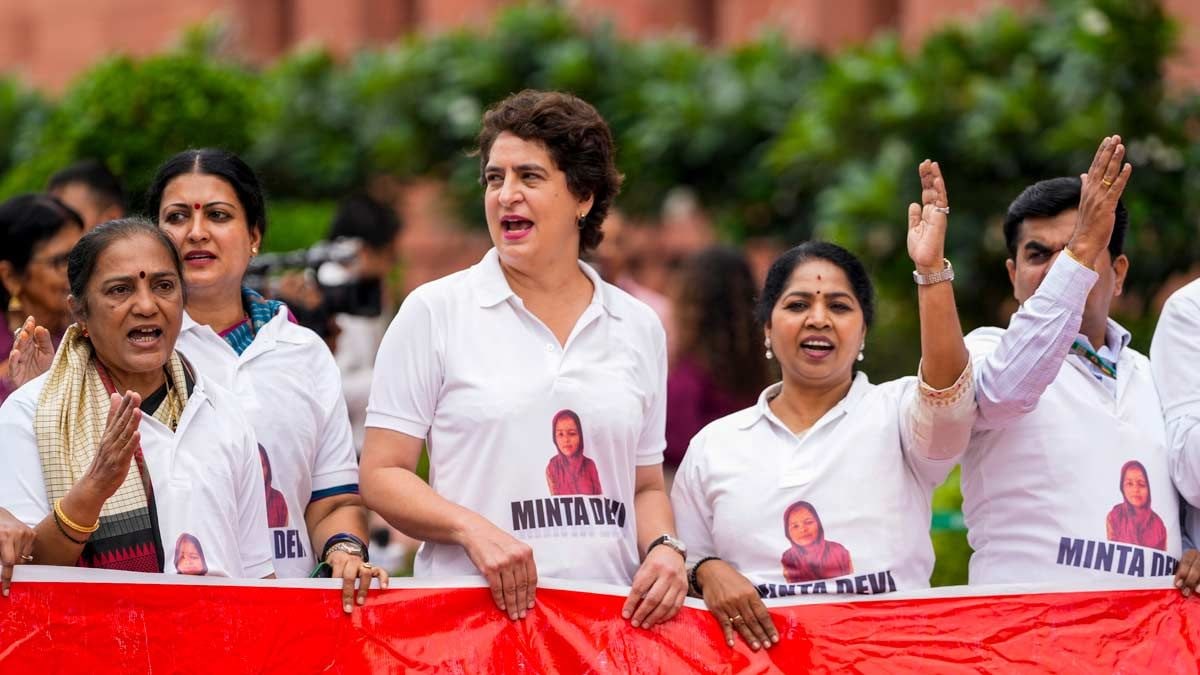 Minta Devi image used in Parliament protests