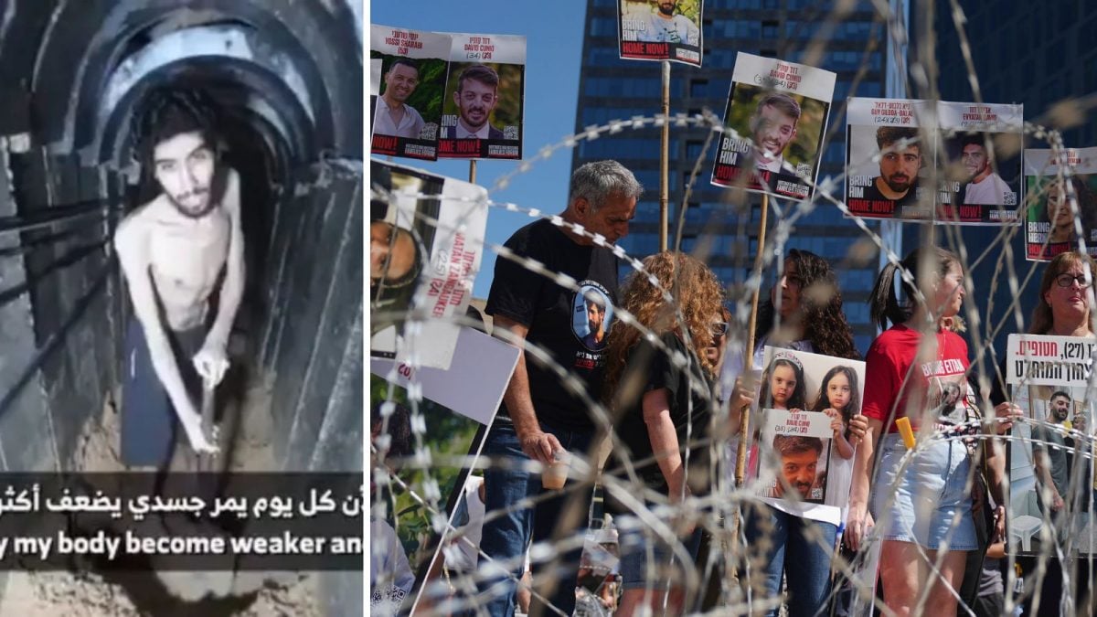 Hamas days Israeli hostages won’t get ‘special privileges’ as videos of starving captives spark outrage. Image: X, AP Hamas days Israeli hostages won’t get ‘special privileges’ as videos of starving captives spark outrage. Image: X, AP