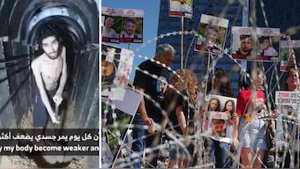 Hamas days Israeli hostages won’t get ‘special privileges’ as videos of starving captives spark outrage. Image: X, AP