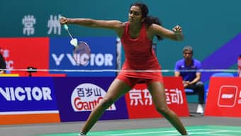 PV Sindhu beat Letshanaa Karupathevan 21-19 21-15. Image: AFP