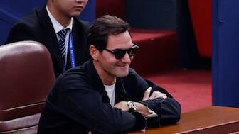 Roger Federer played an exhibition match at Shanghai Masters in 2024 as well. Image: Reuters
