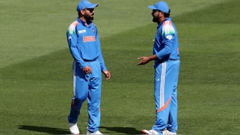 Virat Kohli and Rohit Sharma will lose at least Rs 6 crore endorsement income per year as real-money game apps have been banned in India. Image: Reuters