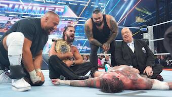 Seth Rollins after stealing the title from CM Punk. WWE