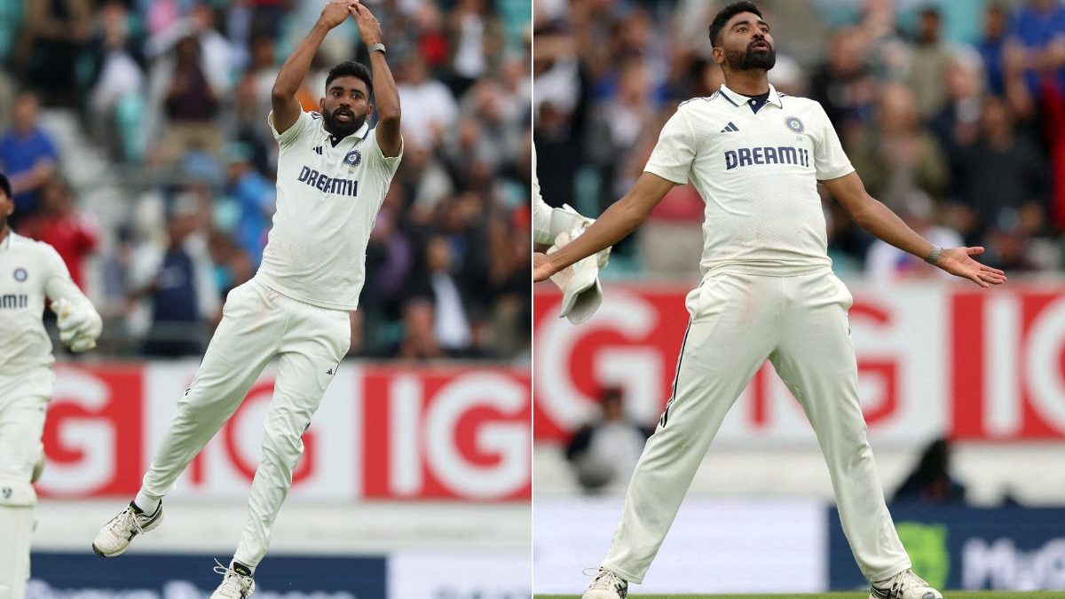 Mohammed Siraj has been celebrating in Ronaldo's style for the past few years. Reuters Mohammed Siraj has been celebrating in Ronaldo's style for the past few years. Reuters