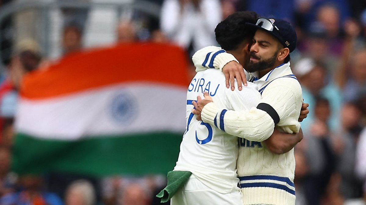 Mohammed SIraj hugs Virat Kohli after taking a wicket in Test against Australia. Reuters Mohammed SIraj hugs Virat Kohli after taking a wicket in Test against Australia. Reuters
