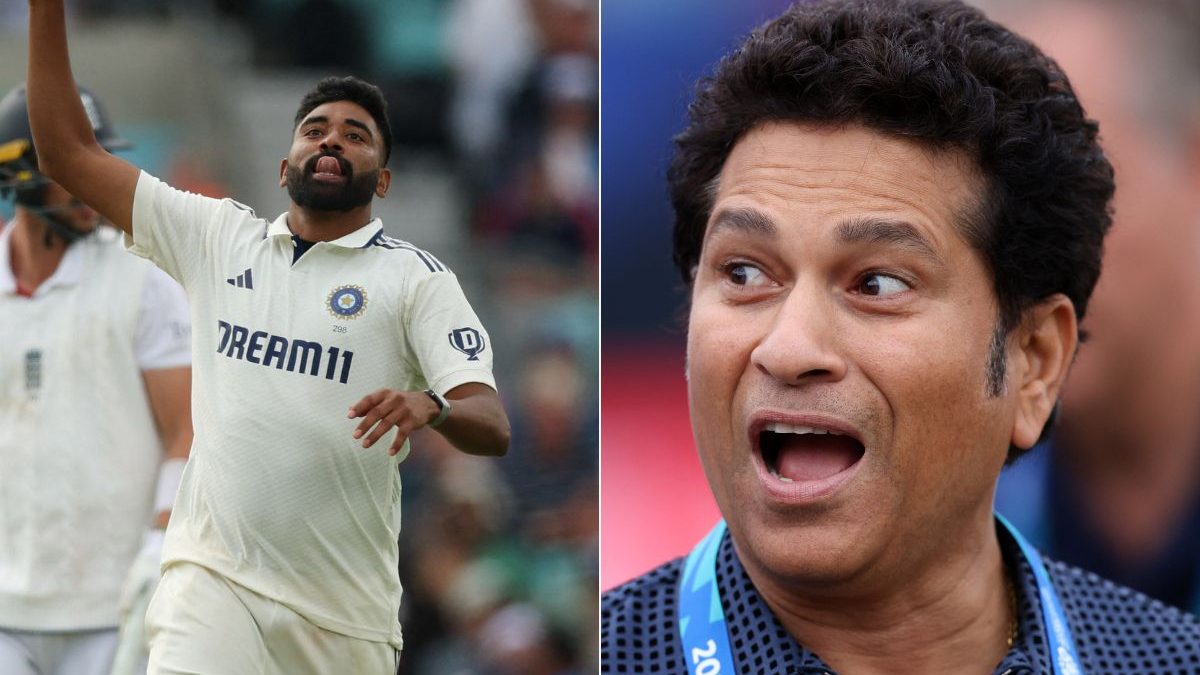 Mohammed Siraj has surpassed Sachin Tendulkar in an unexpected feat. Reuters Mohammed Siraj has surpassed Sachin Tendulkar in an unexpected feat. Reuters