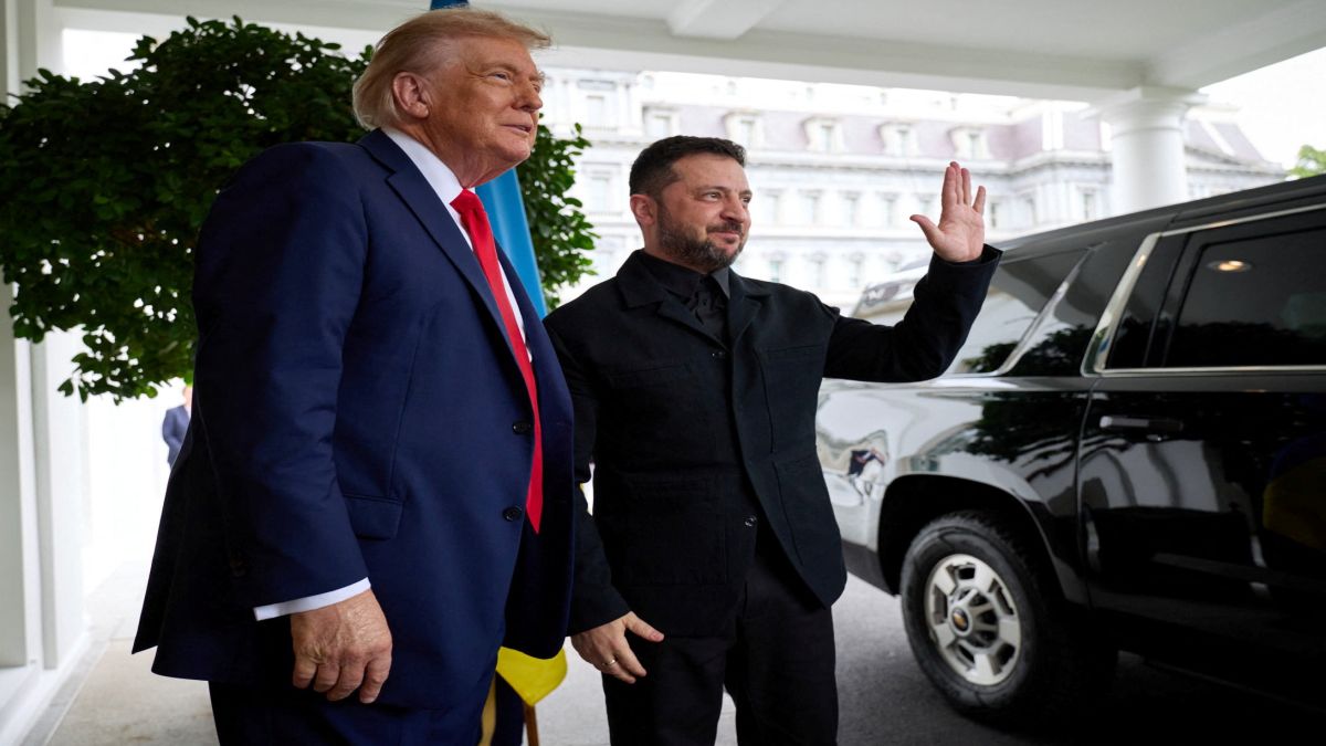 US President Donald Trump and Ukrainian President Volodymyr Zelenskyy meet at the White House, amid negotiations to end the Russian war in Ukraine, in Washington, DC. Reuters file image US President Donald Trump and Ukrainian President Volodymyr Zelenskyy meet at the White House, amid negotiations to end the Russian war in Ukraine, in Washington, DC. Reuters file image