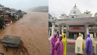 On Tuesday, a massive landslide tore through the Vaishno Devi pilgrimage route in Jammu’s Reasi district, leaving scores dead and many more injured. Image courtesy: PTI